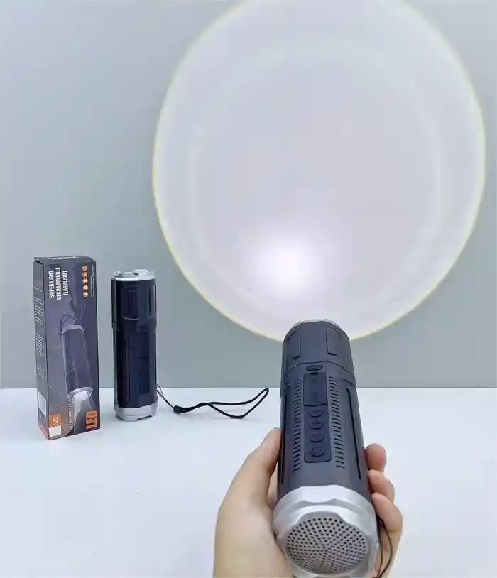 SY-322 Telescopic Zoomable Lamp Wireless BlueTooth Speaker, Outdoor Flashlight, Subwoofer, Portable TWS Card Speaker